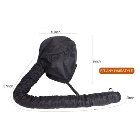 Hair Dryer Bonnet, Soft Hood Hair Drying Adjustable Dryer Cap & Free Bobby Pins! - Picture 7 of 8